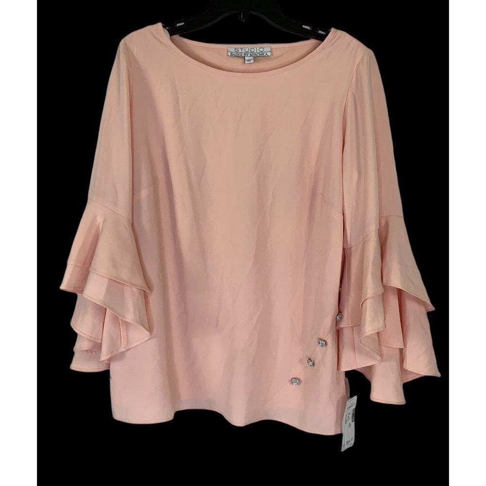 Studio Women's Elegant Ruffled Blouse
